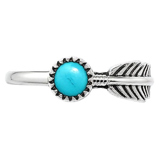 Feather - Sleeping Beauty turquoise Ring size-7 R-1042 SDR255150