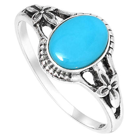 Sleeping Beauty turquoise Ring size-7 R-1300 SDR255188
