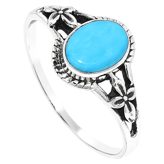Sleeping Beauty turquoise Ring size-8 R-1300 SDR255190