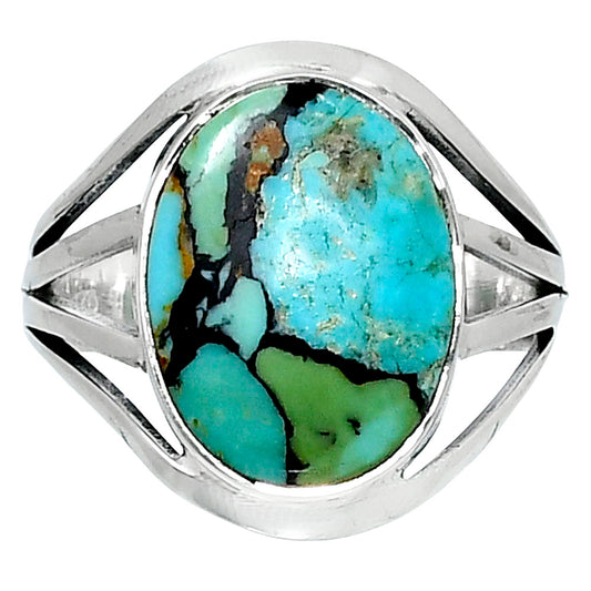 Lucky Charm Tibetan Turquoise Ring size-9 R-1219 SDR255200
