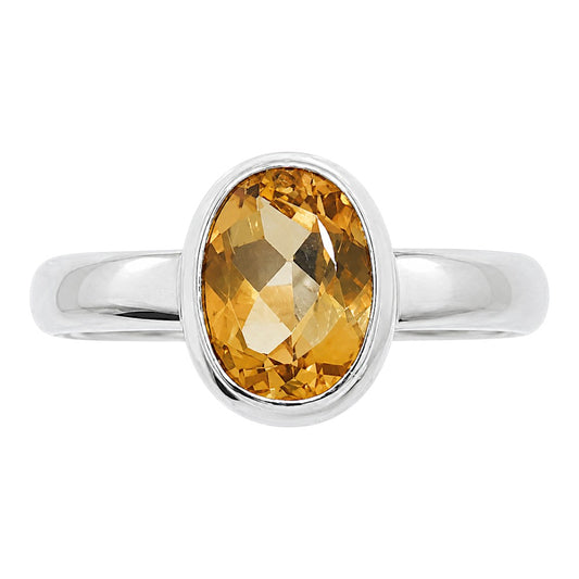 Citrine Ring size-5 R-1007 SDR255213