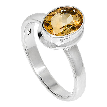 Citrine Ring size-6 R-1007 SDR255215