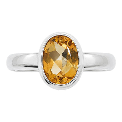 Citrine Ring size-6 R-1007 SDR255215