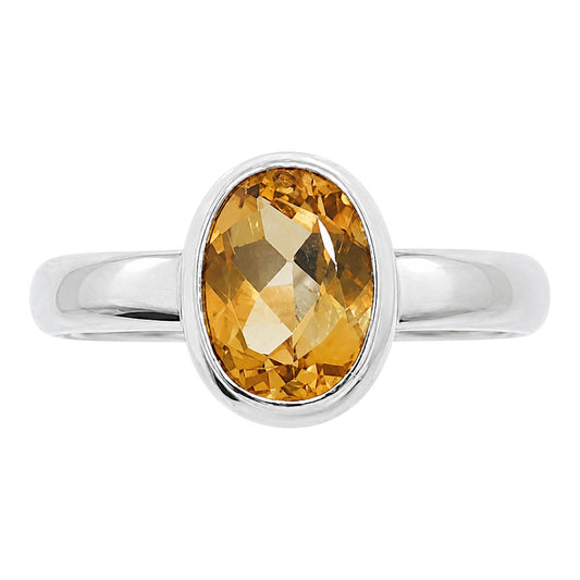 Citrine Ring size-7 R-1007 SDR255216