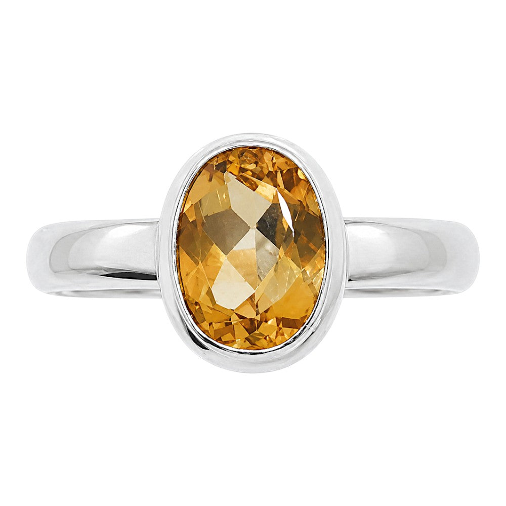 Citrine Ring size-8 R-1007 SDR255221