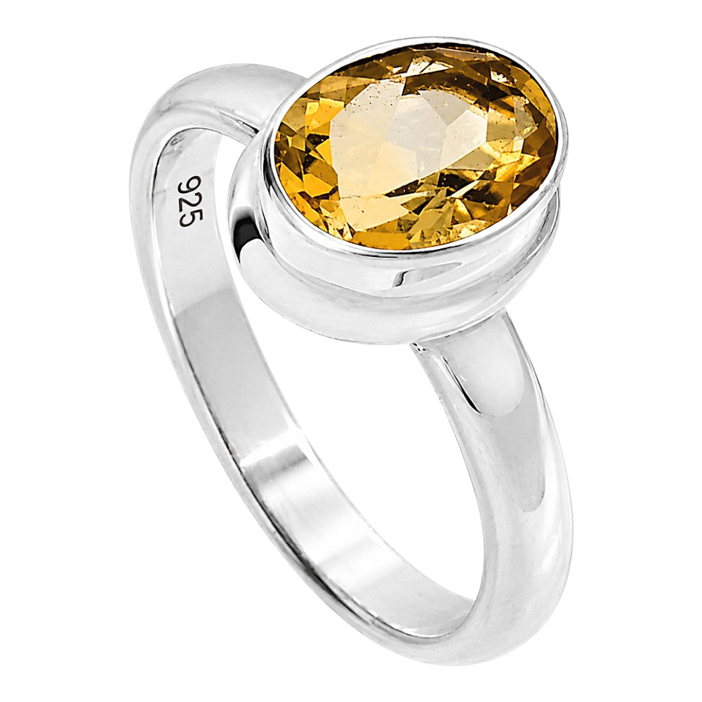 Citrine Ring size-8 R-1007 SDR255221