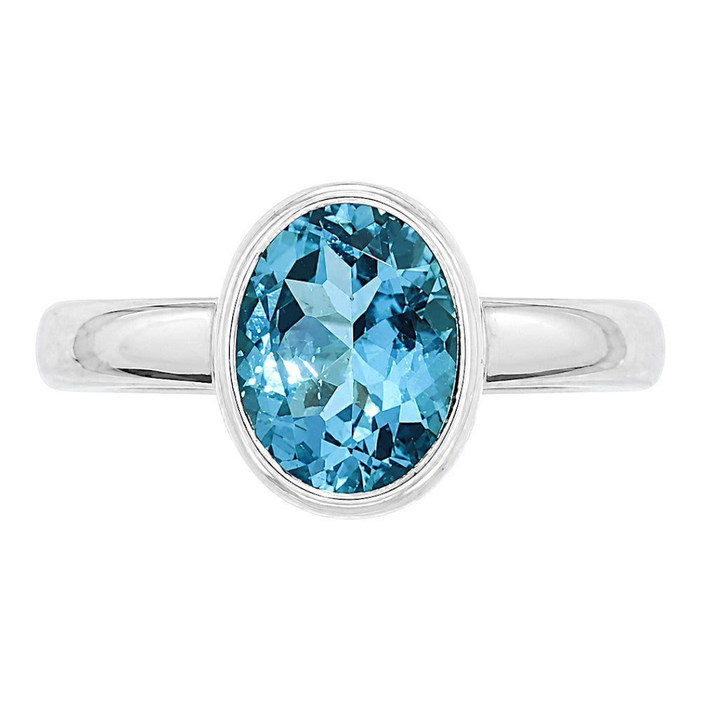 Swiss Blue Topaz Ring size-6 R-1007 SDR255230
