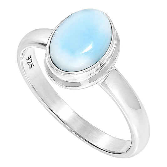 Larimar (Dominican Republic) Ring size-5 R-1007 SDR255235