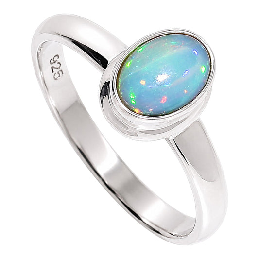 Ethiopian Opal Ring size-8 R-1007 SDR255258
