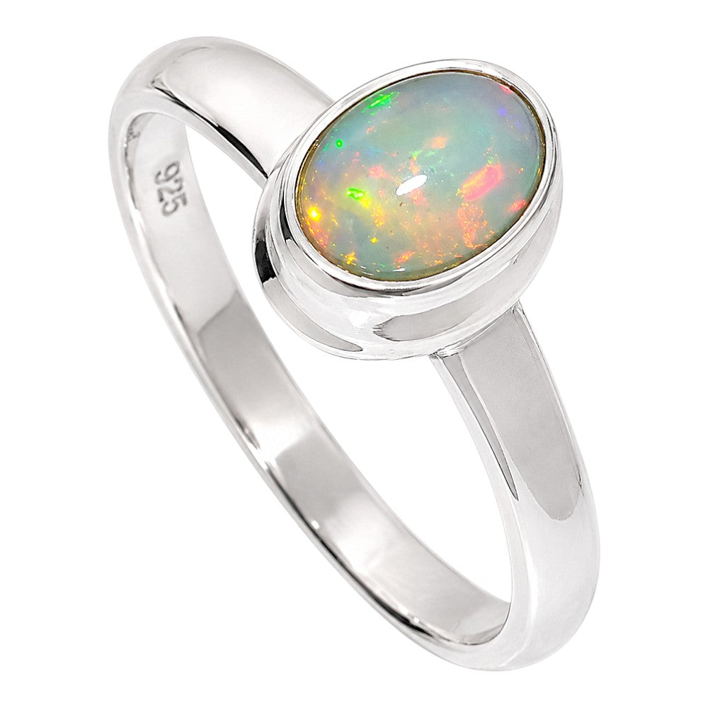 Ethiopian Opal Ring size-8 R-1007 SDR255259