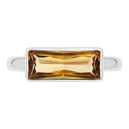 Citrine Ring size-6 R-1057 SDR255262