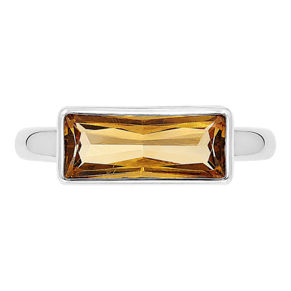 Citrine Ring size-7 R-1057 SDR255268