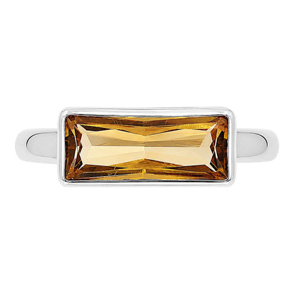 Citrine Ring size-8 R-1057 SDR255270