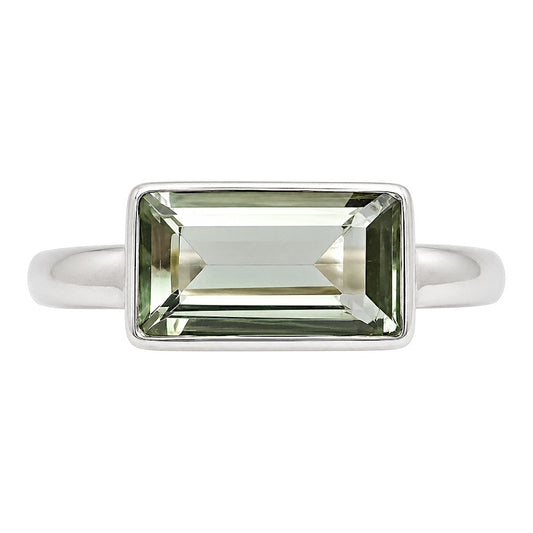 Prasiolite (Green Amethyst) Ring size-6 R-1057 SDR255291