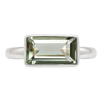 Prasiolite (Green Amethyst) Ring size-7 R-1057 SDR255292