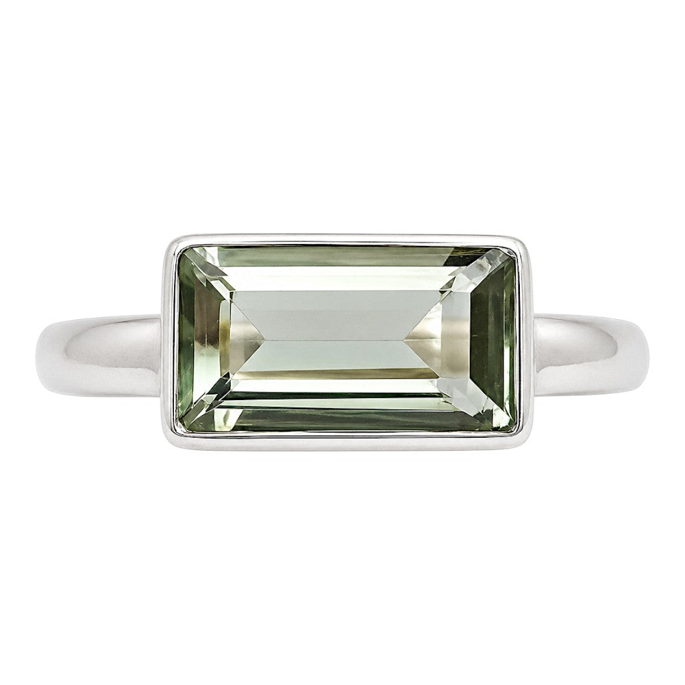 Prasiolite (Green Amethyst) Ring size-8 R-1057 SDR255296