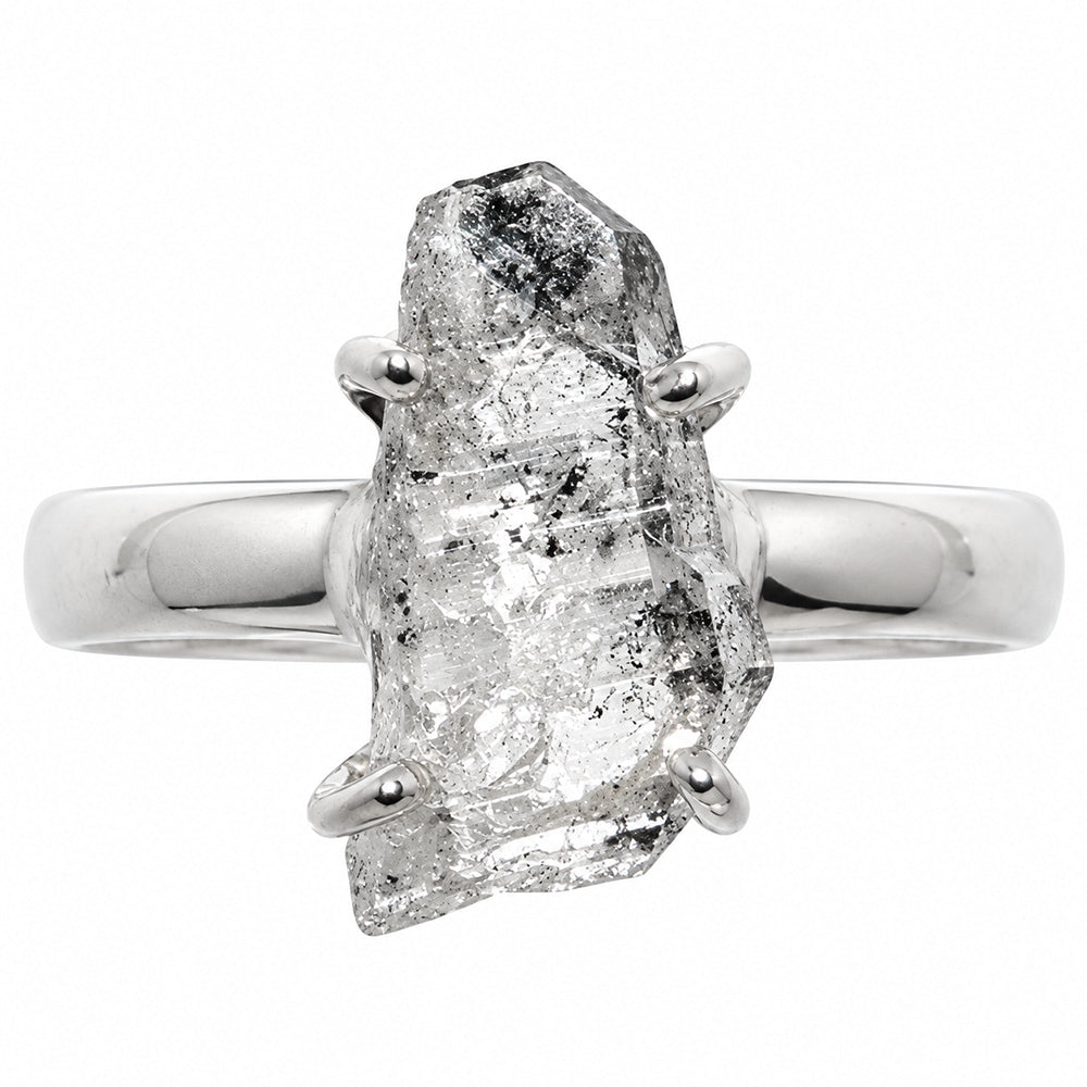 Herkimer Diamond Ring size-8 R-1052 SDR255353