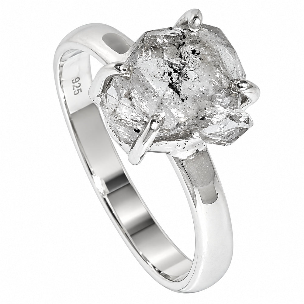 Herkimer Diamond Ring size-8 R-1052 SDR255356
