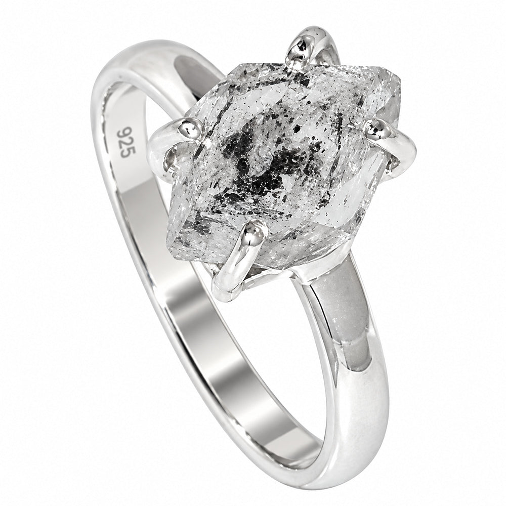 Herkimer Diamond Ring size-8 R-1052 SDR255364