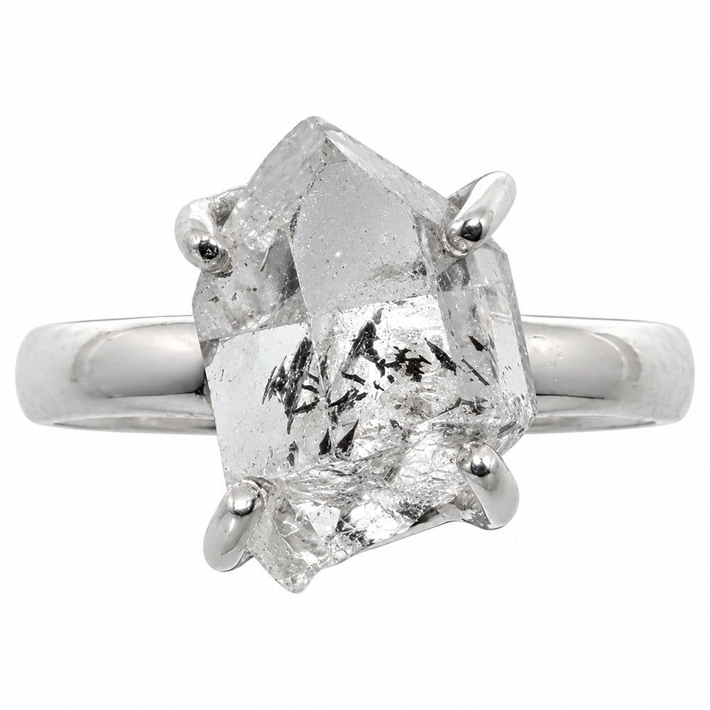 Herkimer Diamond Ring size-8 R-1052 SDR255365