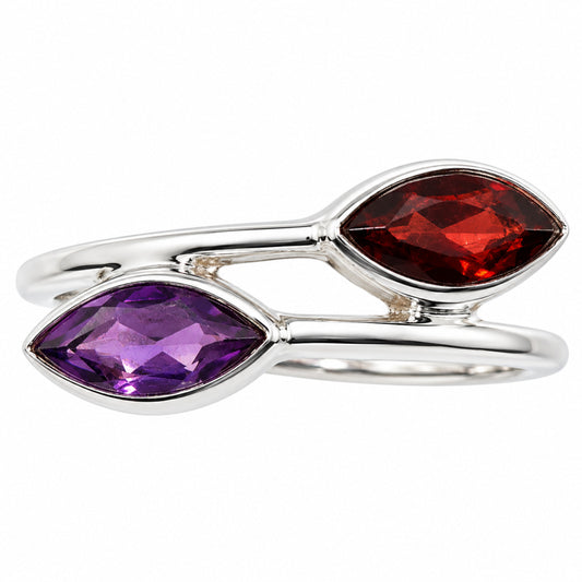 African Amethyst and Garnet Ring size-6 R-1235 SDR255472