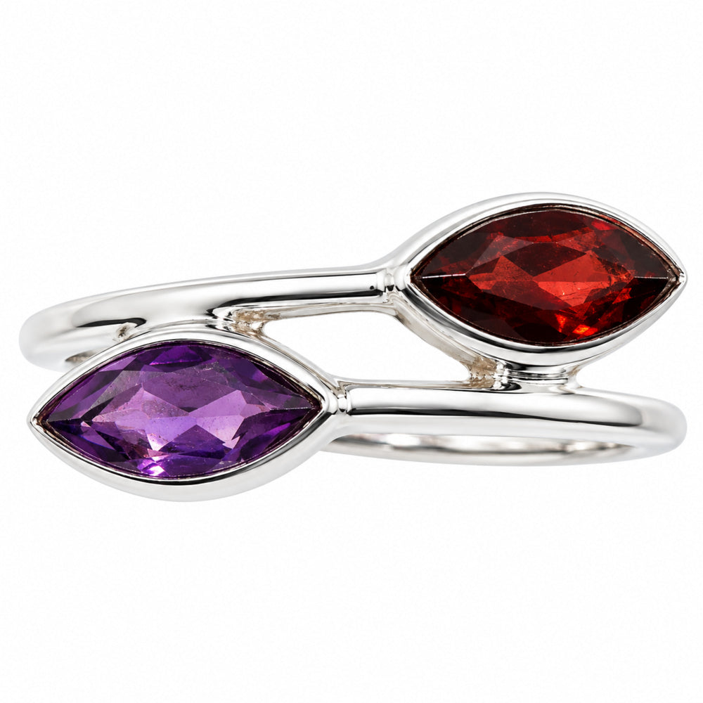 African Amethyst and Garnet Ring size-6 R-1235 SDR255472
