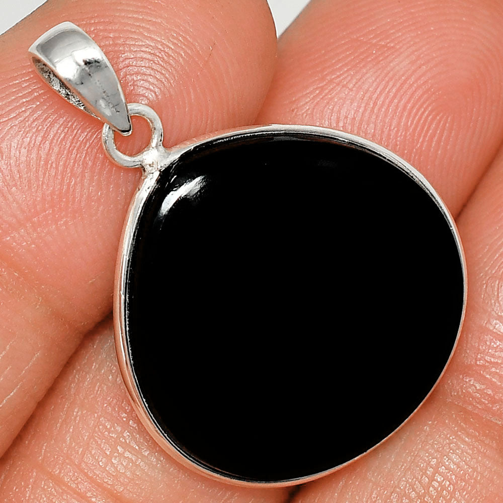 Black Onyx - Brazil Pendant Earrings Set T-1001 SDT03111