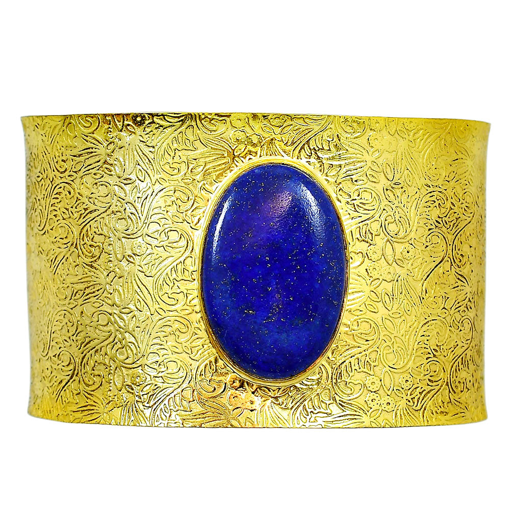 Lapis Lazuli Cuff Bangle Bracelet BM-1058 TB01006