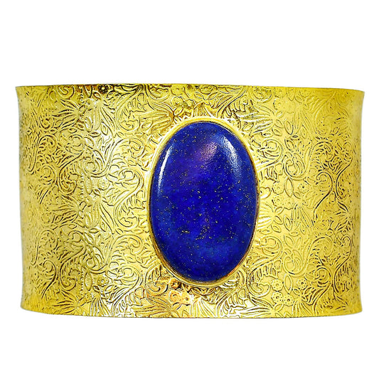 Lapis Lazuli Cuff Bangle Bracelet BM-1058 TB01006
