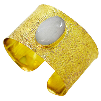 White Quartz Cuff Bangle Bracelet BM-1058 TB01008
