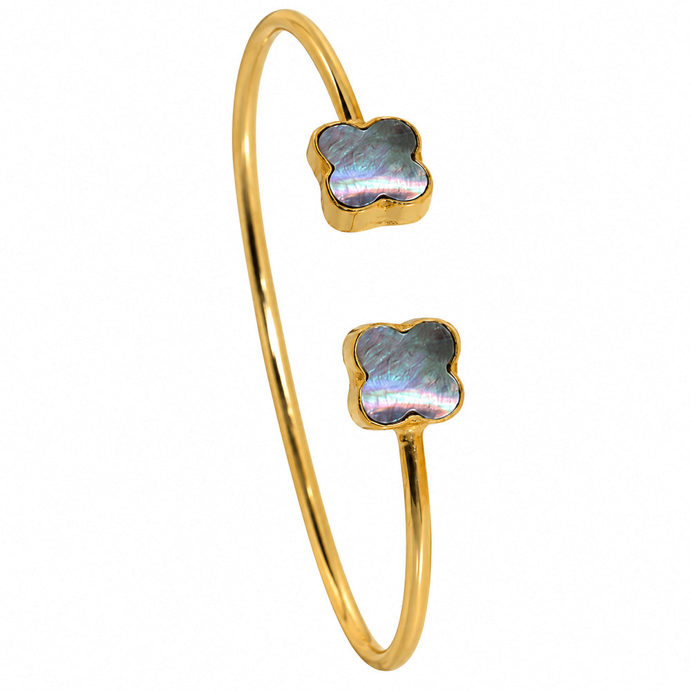Black Mother Of Pearl Cuff Bangle Bracelet BM-1004 TB01022