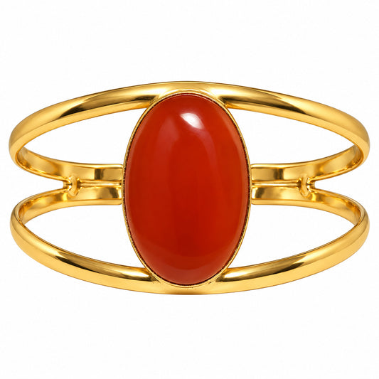 Carnelian Cuff Bangle Bracelet BM-1013 TB01054