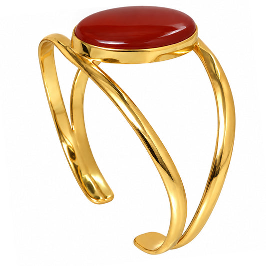 Carnelian Cuff Bangle Bracelet BM-1013 TB01054