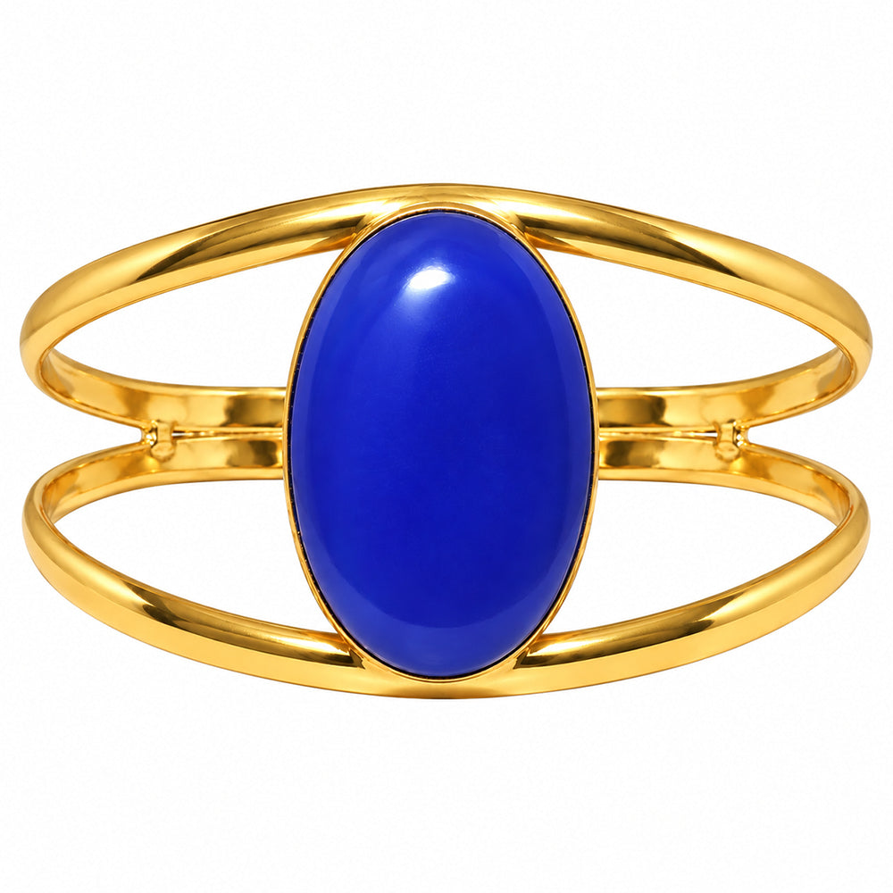 Lapis Lazuli Cuff Bangle Bracelet BM-1013 TB01055