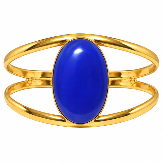 Lapis Lazuli Cuff Bangle Bracelet BM-1013 TB01055