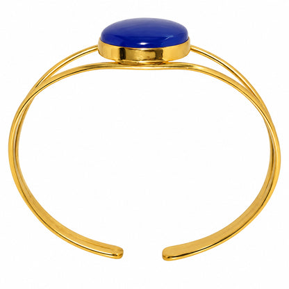 Lapis Lazuli Cuff Bangle Bracelet BM-1013 TB01055