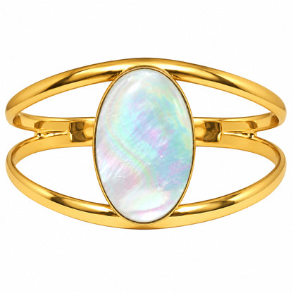 Mother Of Pearl Cuff Bangle Bracelet BM-1013 TB01061