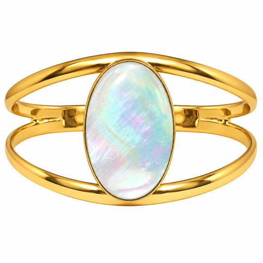 Mother Of Pearl Cuff Bangle Bracelet BM-1013 TB01061
