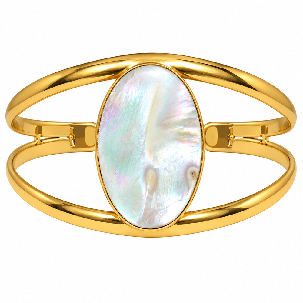 Mother Of Pearl Cuff Bangle Bracelet BM-1013 TB01062