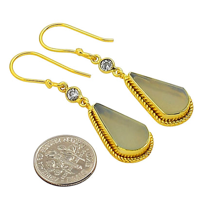 Aqua Chalcedony Earrings EM-1055 TE01033