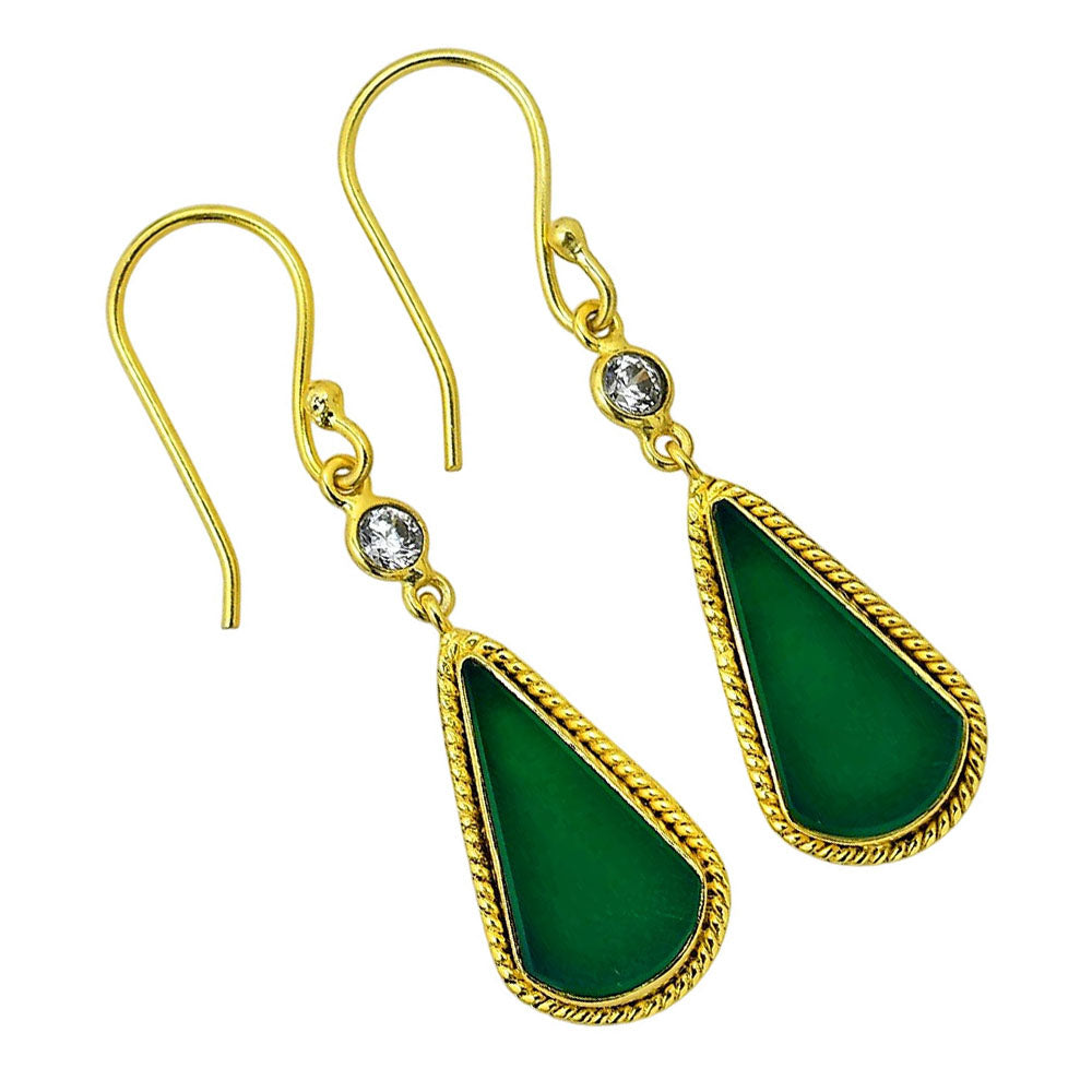 Green Onyx Earrings EM-1055 TE01038
