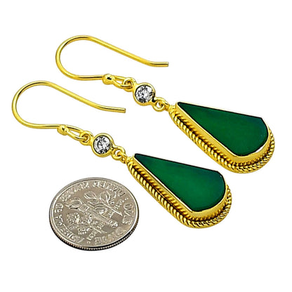 Green Onyx Earrings EM-1055 TE01038