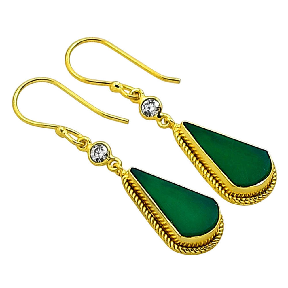 Green Onyx Earrings EM-1055 TE01038