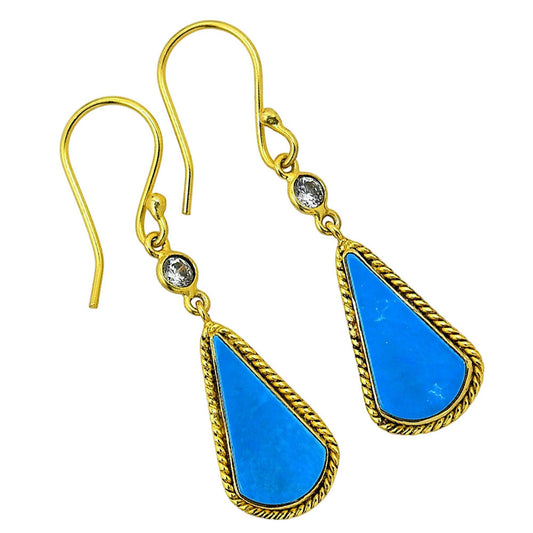 Sleeping Beauty Turquoise Earrings EM-1055 TE01039