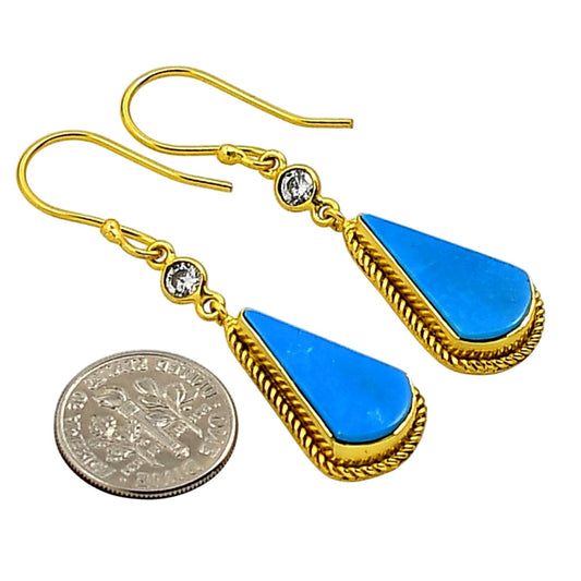 Sleeping Beauty Turquoise Earrings EM-1055 TE01039