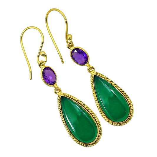 Green Onyx Earrings EM-1055 TE01040