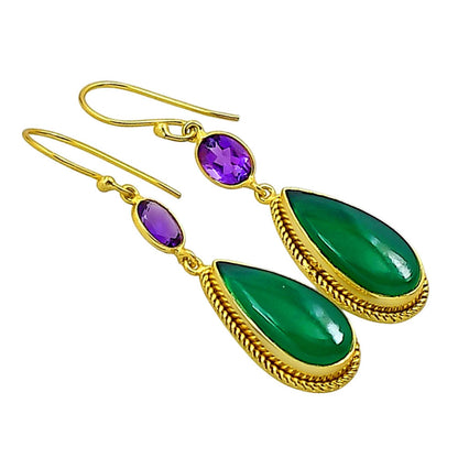 Green Onyx Earrings EM-1055 TE01040