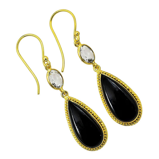 Black Onyx Earrings EM-1055 TE01042
