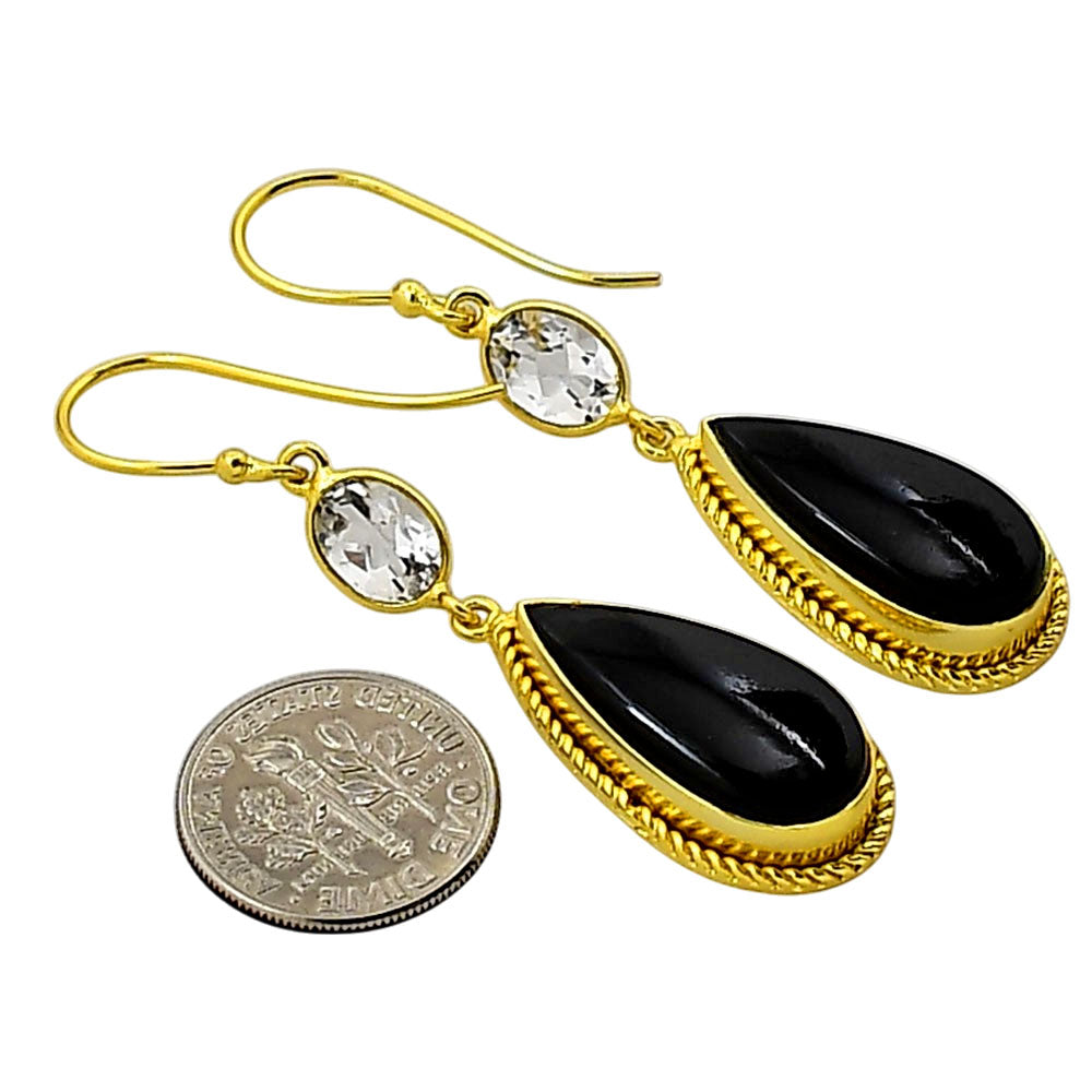 Black Onyx Earrings EM-1055 TE01042