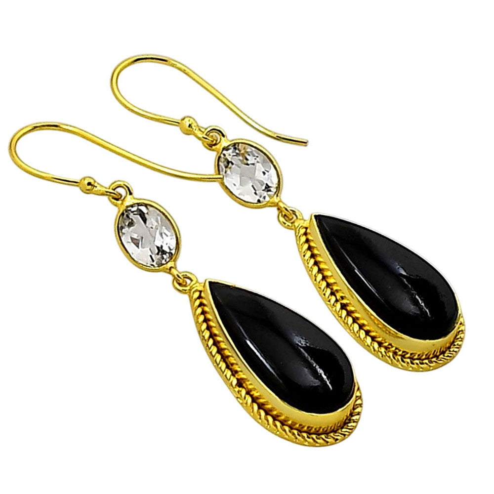 Black Onyx Earrings EM-1055 TE01042